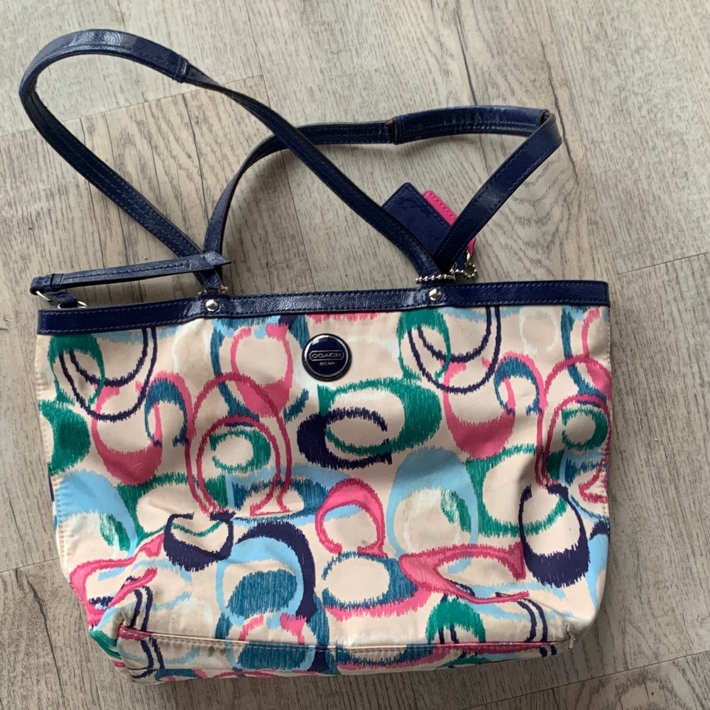 Coach Multicolor Swirl Tote Bag Well loved - Picture 3 of 6